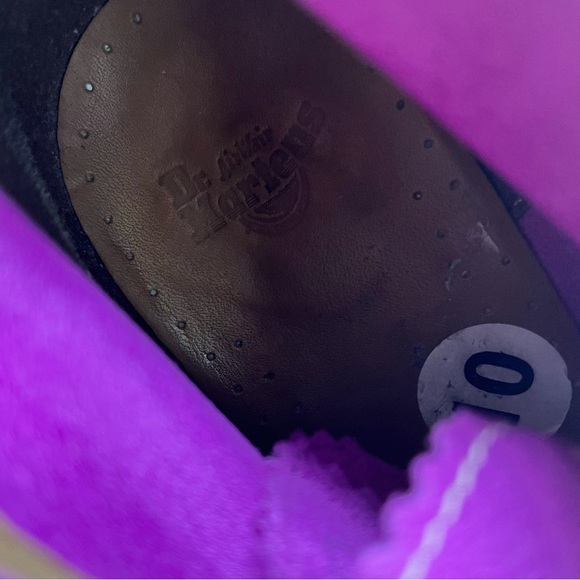 Dr Martens Magenta Suede Wedges - Picture 6 of 7